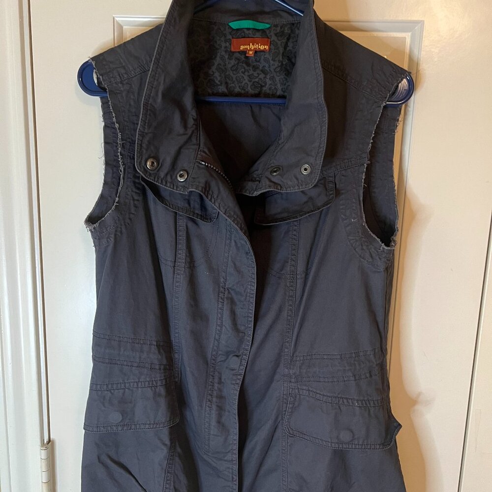 Ambition Dark Grey Vest-Medium